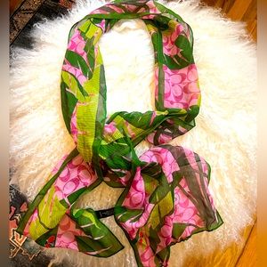 Coach scarf for spring and summer